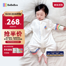 bebebus婴儿睡袋春秋冬儿童恒温分腿连体睡衣宝宝四季通用防踢被双层L码