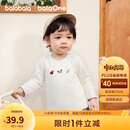 巴拉巴拉balaOne儿童t恤男女宝长袖上衣打底衫2025秋装弹力萌208325100201