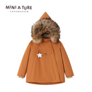 MINI A TURE COPENHAGEN丹麦童装25冬男女童毛领精灵帽夹克外套儿童棉服加厚宝宝外套秋冬 1440 焦糖棕 98 cm（100/52）-3y