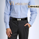 VI-ERUODIS【轻奢】2025新款皮带男士鳄鱼皮真皮自动扣商务高端腰带男士礼物 黑色【宽3.5cm】 105cm