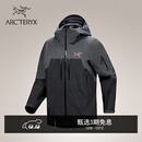 ARC'TERYX始祖鸟 RUSH JACKET GORE-TEX 防水 男子 滑雪滑雪夹克 灰黑色/黑色/育空黄 L