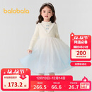 巴拉巴拉女童连衣裙公主裙秋冬渐变网纱裙子201424111007