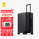 地平线8号（LEVEL8）行李箱密码拉杆箱男女托运大容量万向轮学生旅行者PC箱 24英寸黑