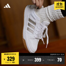 adidas ENTRAP美式校园风低帮运动板鞋少年感复古篮球鞋阿迪达斯 白/金色   37