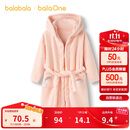 巴拉巴拉balaOne儿童浴巾男女童宝宝卡通连帽浴袍牛奶绒居家208925191201