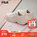 斐乐（FILA）女鞋帆布鞋LAVA胖胖底厚高底增鞋板鞋帆布鞋休闲鞋 奶白-GD 35.5