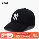MLB帽子男女软顶棒球帽虞书欣明星同款运动鸭舌帽3ACP6601N-50BKS-F