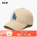 MLB帽子男女软顶棒球帽张凌赫明星同款运动鸭舌帽3ACP6601N-07BGS-F