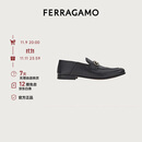 菲拉格慕（Ferragamo）男士黑色Gancini扣饰乐福鞋 0758410_3E _ 85 礼物送男友