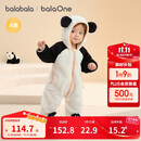 巴拉巴拉婴儿连体衣秋冬装宝宝外出抱衣爬服2025保暖绒感萌趣209425120201