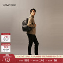 Calvin KleinJeans男士校园风满版压印字母拉链ck大容量双肩包节日礼物HH2622