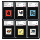 邮币卡1980-1991年ASG评级 一轮十二生肖ASG90 12枚全套