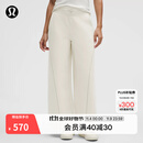lululemon丨Fleece Varsity 女士拉绒两穿高腰长裤 LW5HA7S 骨白 M