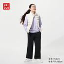 优衣库童装女童仿羊羔绒休闲宽腿裤阔腿裤加绒裤子秋冬新款478169 09 黑色 160