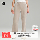 lululemon丨Scuba 女士中腰阔腿裤 *灯芯绒 LW5GBTA 河石色 M