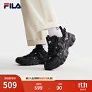 斐乐（FILA）休闲鞋猫爪鞋5代运动鞋春季新款男鞋老爹鞋 黑-BK 42