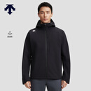 迪桑特（DESCENTE）TRAINING综训运动健身防泼水男士加绒梭织上衣 BK-黑色 XL (180/100A)