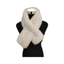 仿獭兔毛围巾女冬季双面毛绒加厚保暖新款交叉围脖毛领子披肩【文化用品】