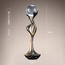 朱炳仁黄铜家居客厅玄关酒柜电视柜感装饰品办公室轻奢桌面摆件 青古拉丝黄铜云天