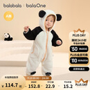 巴拉巴拉婴儿连体衣秋冬装宝宝外出抱衣爬服2025保暖绒感萌趣209425120201