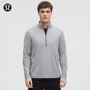 lululemon丨Soft Jersey 男士半拉链针织衫 芯吸 LM3ES1S 杂色绿洲灰/杂色星辉白 L
