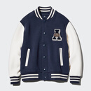 优衣库童装男童女童高弹力快干运动茄克外套夹克481378 69 藏青色 160