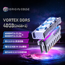OC LAB台式机内存条 48G(24G×2)套装 DDR5 6000频率  Origin Code炫光 RGB灯条(C26) 银 带独立风扇