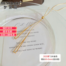 梦黛丽品牌毛衣链2025新款装饰长款时尚百搭挂件吊坠轻奢高级感项链 18K金色 三角毛衣链