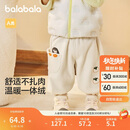 巴拉巴拉婴儿裤子2024宝宝秋冬男女童长裤卫裤天鹅绒时尚洋气208424108225
