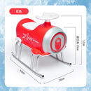 星速卡通滑冰车儿童滑冰车冬季溜冰玩具冰爬犁冰上雪橇东边户外运动 加厚红色款-送冰锥【承重300斤】