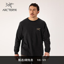 ARC'TERYX始祖鸟 KRAGG COTTON LS 透气 男子 棉质长袖T恤 24K BLACK/黑色 M