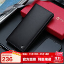 金利来男士钱包礼盒长款两折票夹商务钱夹竖款皮夹 生日礼物送爸爸