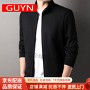 GUYN高端品牌夹克男士潮流开衫25秋秋季新款韩版休闲外套男装 黑色 黑色 M