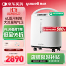 鱼跃（Yuwell）制氧机医用吸氧机家用老人5L升级氧气机6L7F-6W中重度缺氧