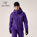 ARC'TERYX始祖鸟 ALPHA SV JACKET GORE-TEX 防水 女子 硬壳夹克 AZALEA / BLACK/岩隙紫/黑色 XS