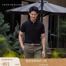 Tommy Hilfiger【轻柔感】夏男珠地网眼商务纯色修身短袖T恤翻领POLO