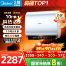 美的（Midea）【美的活水UDproS】亲肤活水玲珑超薄60升双胆扁桶电热水器3300W水电分离一级能效瞬热洗国家补贴