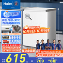 海尔（Haier）100升低霜小冰柜家用商用 冷藏柜冷冻柜两用冰柜京东自营小型冰箱小型冷柜BC/BD-100GHW9D国家补贴
