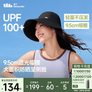 蕉下（beneunder）遮阳帽女棒球帽子男大帽檐防晒帽鸭舌帽太阳帽子海边度假登山帽黑