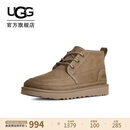 UGG秋季新款男士系带休闲雪地靴短靴1171112CBBLG|鹅卵石灰色42