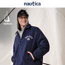 nautica white sail×CityBoy 中性日系宽松舒适百搭铺棉厚外套棉服JW5473 藏青41C 2XL