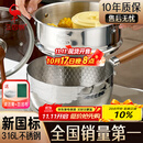 三四钢雪平锅316L不锈钢奶锅辅食小锅汤泡面煮锅20cm食品级一体成型加厚