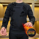 【爆款热卖】秋季新款飞鹰加绒加厚男士百搭保暖卫衣男装xby 黑色 加绒款 4XL （建议180-200斤）