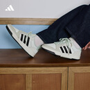 adidas ENTRAP美式校园风运动板鞋少年感复古篮球鞋男女阿迪达斯   白色/黑色/矾土棕   42