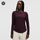 lululemon丨Love 女士莫代尔拉绒长袖套头衫 LW3GEHS 乌梅紫 XS /4