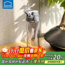 乐扣乐扣（LOCK&LOCK）人鱼线塑料运动水杯夏天便携水壶带刻度提手男女水杯子700ML灰色