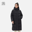 KOLON SPORT可隆羽绒衣冬防泼水防风女士BENCH长款2L羽绒夹克