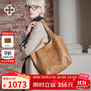 CASSILE明星同款卡思乐女包托特包植鞣牛皮大容量轻奢复古单肩包生日礼物