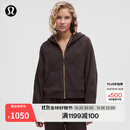 lululemon丨Scuba 女士超宽松款拉链连帽衫 LW3HTLS 红杉棕/金 M /L