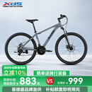喜德盛（xds）山地自行车旭日310铝合金车架21速入门通勤成人单车 石岩灰17